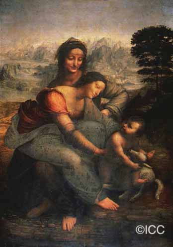 「聖アンナと聖母子」  レオナルド・ダ・ヴィンチ