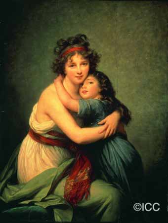 「画家とその娘」  エリザベート＝ルイーズ・ヴィジェ＝ルブラン