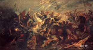 「イヴリーの戦いにおけるアンリ四世」  ピーテル・パウル・ルーベンス