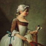 「ラケットとシャトルをもつ少女」  ジャン・シメオン・シャルダン