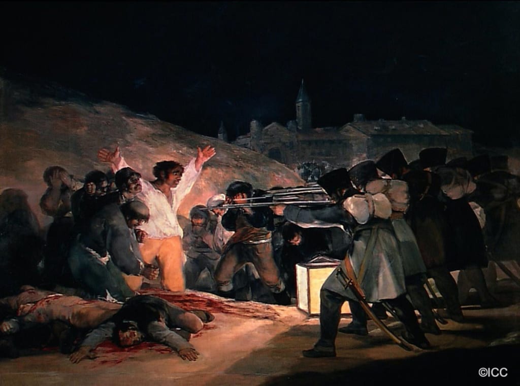 「マドリード､1808年5月3日」 フランシスコ・デ・ゴヤ・イ・ルシエンテス