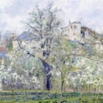 「春 プラムの花咲く菜園、ポントワーズ」 カミーユ・ピサロ