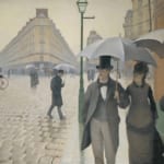 「パリの通り、雨」 ギュスターヴ・カイユボット