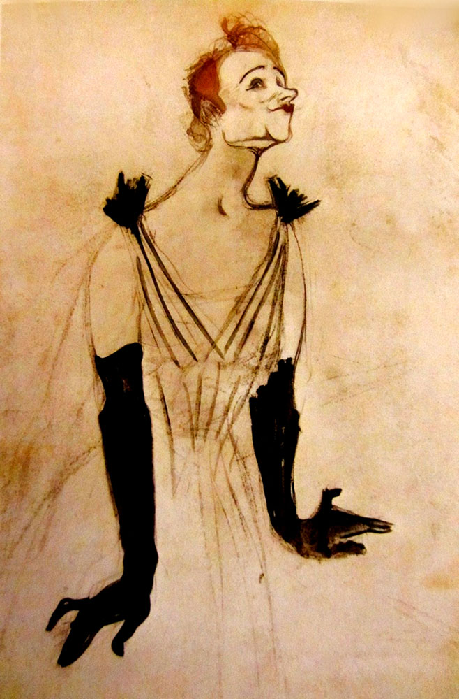 Henri de Toulouse Lautrec Yvette Guilbert Gants noirs