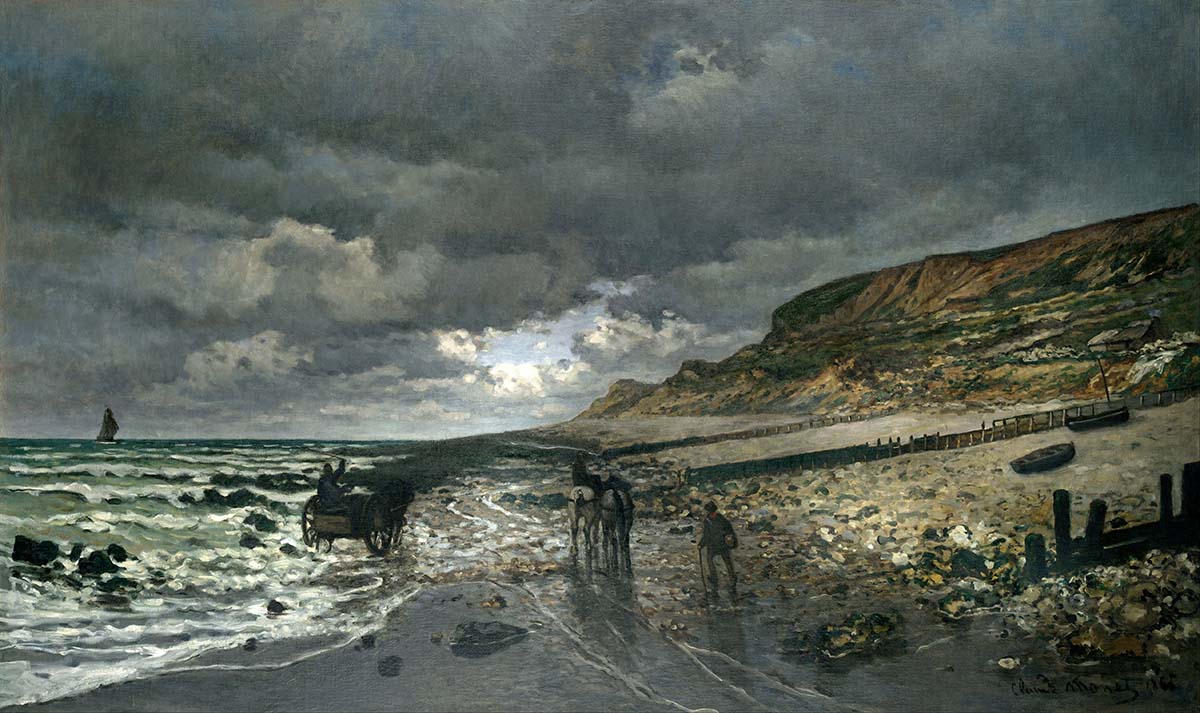 Claude Monet La Pointe de la Hève at Low Tide Google Art Project